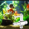10pcs Fish Tank Flows Control Valve, Stainless Steel Aquarium Oxygen