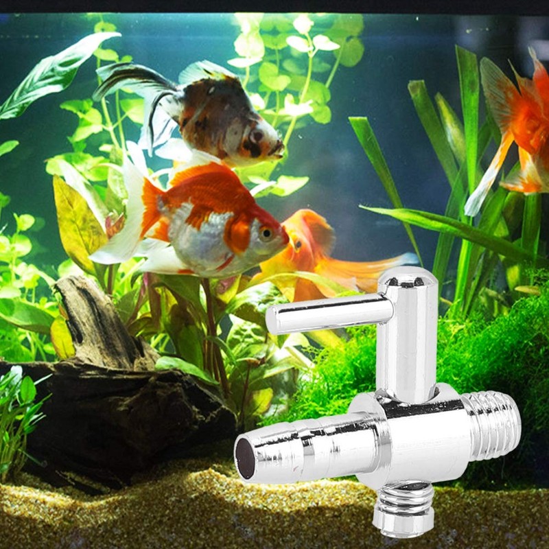10pcs Fish Tank Flows Control Valve, Stainless Steel Aquarium Oxygen