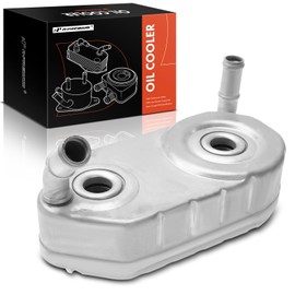 A-Premium Transmission Oil Cooler Compatible with Volkswagen Cabrio EuroVan 1992-2003 Golf 1993-1998 Jetta 1993-1999 Passat 1990-1997