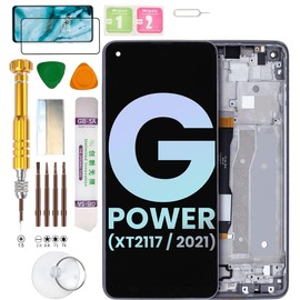 LCD Display Assembly for Motorola Moto G Power (2021 Version) XT2117 Screen Replacement kit (Grey)