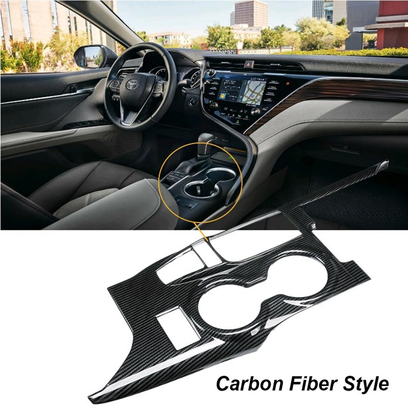 HANSTRONG GEAR1Pcs ABS Carbon Fiber Black Gear Shift Knob Console