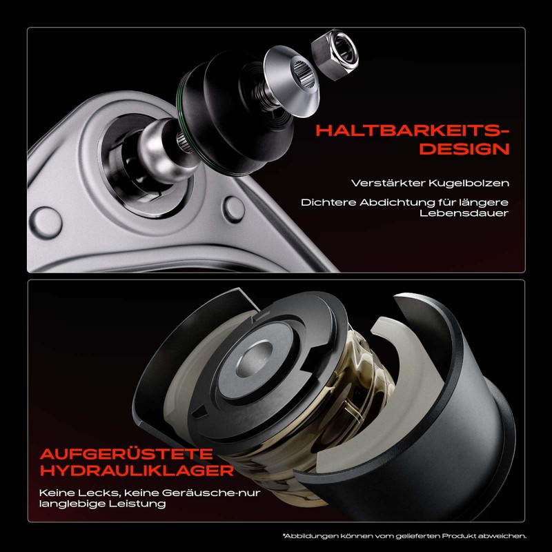 Frankberg Suspension Arm Front Right Rear Upper Compatible with A4