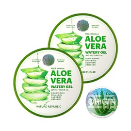 Nature Republic Nature Republic 2 PCS MILD & MOISTURE ALOE VERA WATERY GEL 10.56 fl. oz. Soothing Quick Hydration