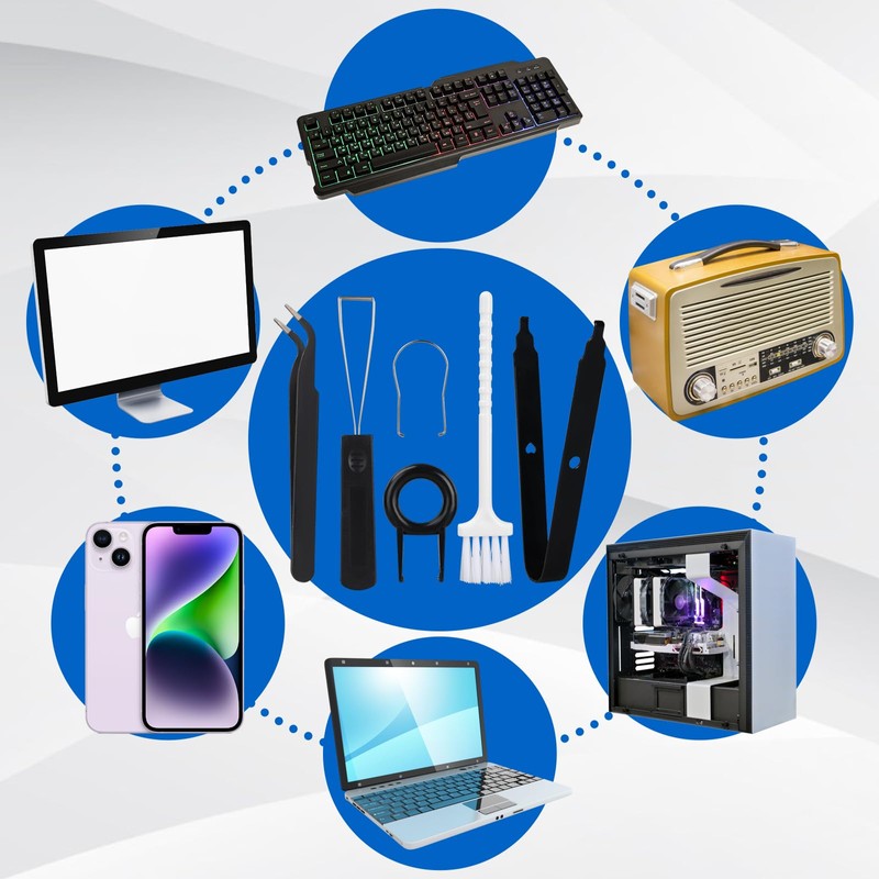 MoBearer 6 Pcs Keyboard Remover Set, Switch Puller Set, Stainless