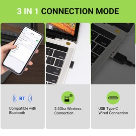 Tera Pro (Extreme Performance) Industrial Wireless Barcode Scanner 2D QR 1D Bar Code Reader 2.4G Wireless 2500mAh Compatible with Bluetooth Drop Resistant for Windows Mac Android iOS Model 8100 Green