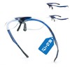 ESAVIA Magnifying Glasses, Loupe, Flip Up Magnifier, 1.0-3.0x Glasses, Blue