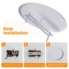WunoShop 1 Pcs Ceiling Cover Plate, 5 inch Round Outlet