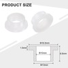 sourcing map 12pcs Flanged Sleeve Bearings Plastic Bushings ID 10mm