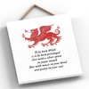 Global Designs To Be Born Welsh Dragon Sign Decorative Hanging