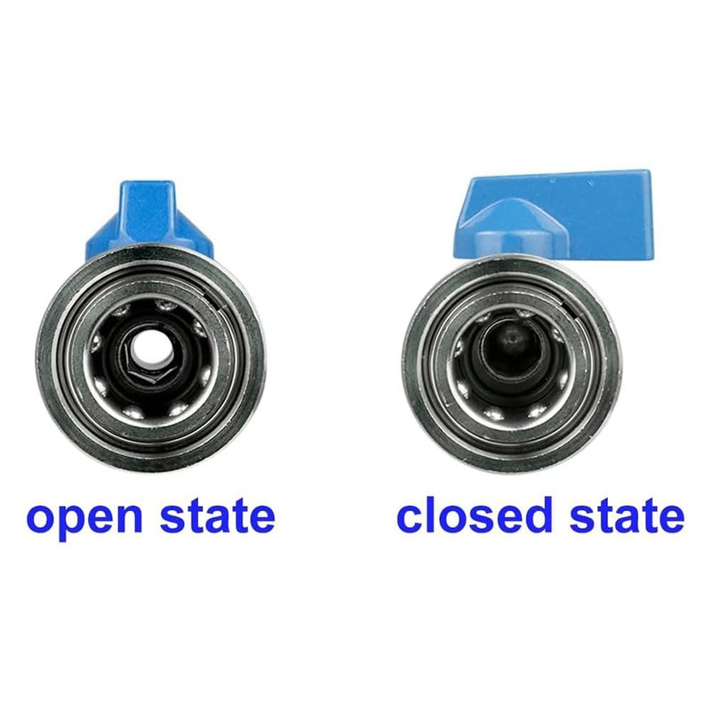 Elqater 1 PCS High Pressure Washer Ball Valve Kit 3/8