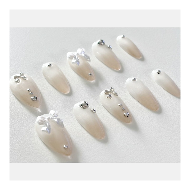 [Pure] Handmade nail tips - Stiletto / [순수 Pure] 수제네일팁