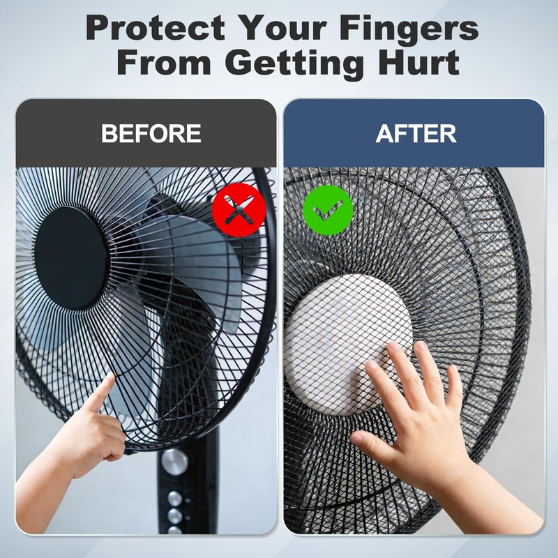 4 Pcs Fan Dust Cover 16"-19" Oscillating Fan Mesh Cover
