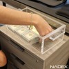 Nadex Clear Acrylic Cash Box with Slipping Cover - 5mm