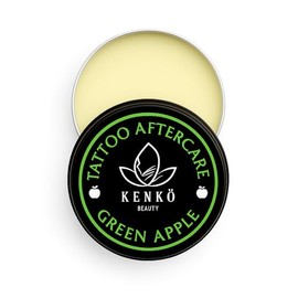 Tattoo Aftercare 30g | Keeps Tattooed Skin Hydrated & Bacteria Free! | Vegan and Organic Tattoo Cream (Green Apple)