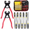Hilitchi 12Pcs Heavy Duty Stained Glass Tools Mosaic Tools Wheeled