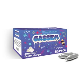 Whipped Cream Chargers N2O Nitrous Oxide 8-Gram Cartridge for Whipper Whipped Cream Dispenser (Packs of 50)