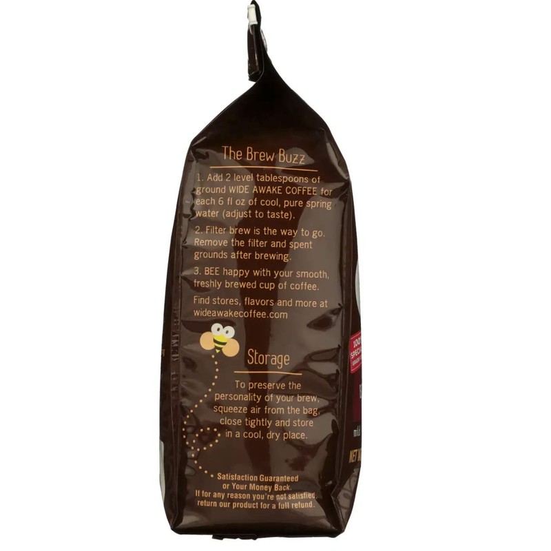 Wide Awake Coffee Breakfast Blend Ground Coffee, 12 Ounce