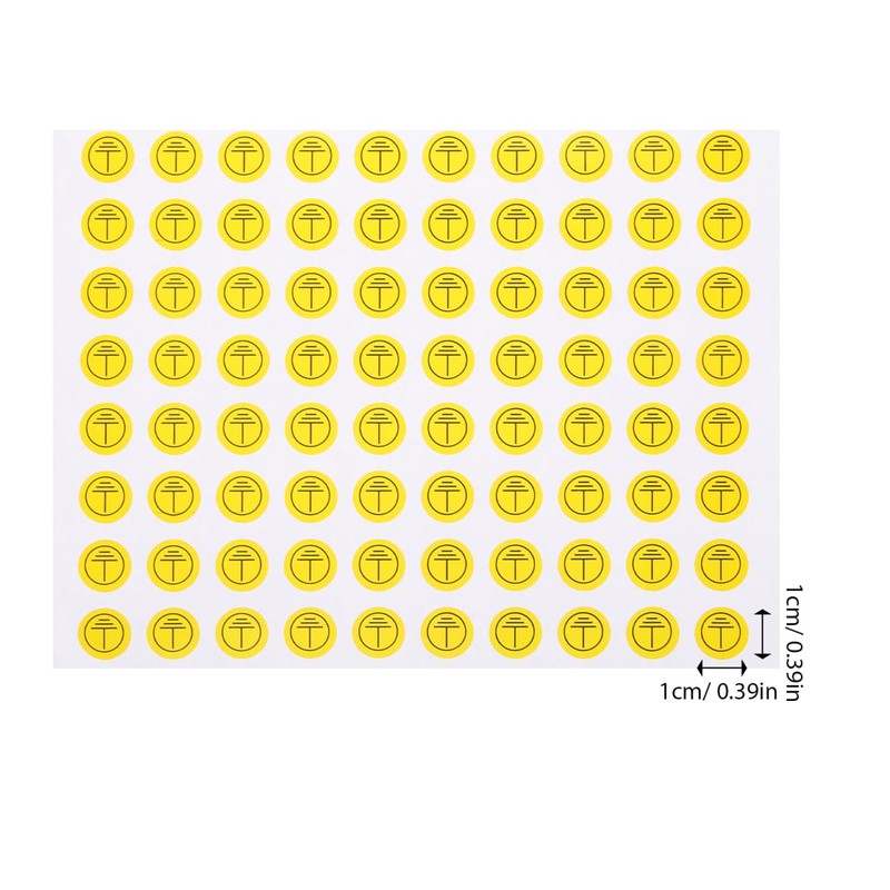 iplusmile 800pcs Ground Symbol Stickers Labels Safety Protective Earth Protective