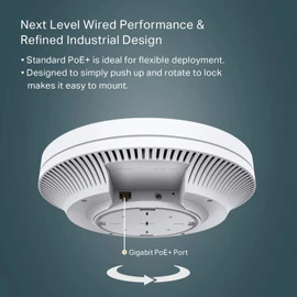 TP-Link EAP610 | Omada Business WiFi 6 AX1800 Wireless Gigabit Access Point| Support Mesh, OFDMA, Seamless Roaming & MU-MIMO | SDN Integrated | Cloud Access & Omada App | PoE+ Powered | White