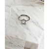 Watforsh Silver Star Celestial Crystal CZ Stone Y2k Stackable Adjustable