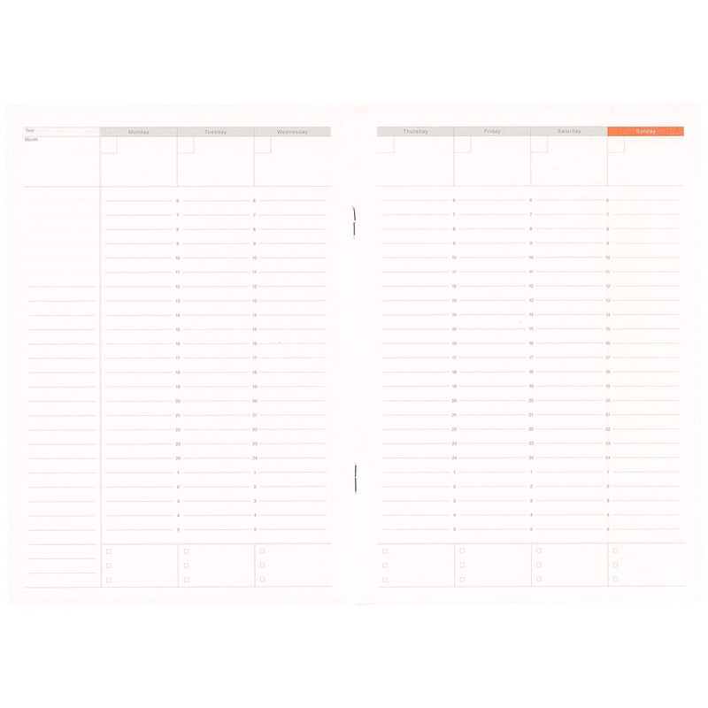 A5 WEEKLY PLANNER Function Notebook, Vertical Type LDNT