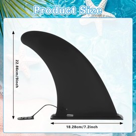 YUEXNKO Surfboard Removable Centre Fin, Removable Universal Sup Fin, Reinforced Safe Surfboard Sup Fin