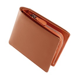 Men's Bi-Fold Tochigi Leather Bi-fold Wallet, Genuine Leather, Large Capacity, Holds 12 Cards, Bowler Leather, Safe, YKK Zipper, Coin Purse, Made by Top Craftsmen, Men's Wallet, Gift Box Included
