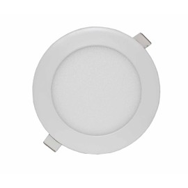 LOWENERGIE 9w LED Round Ceiling Panel Light White Recessed Down Lighting, 145mm Dia, 75w Halogen Equivalent (6000K Day White)