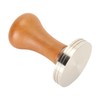 Coffee Tamper Solid Wood Handle Stainless Steel Easy to Use