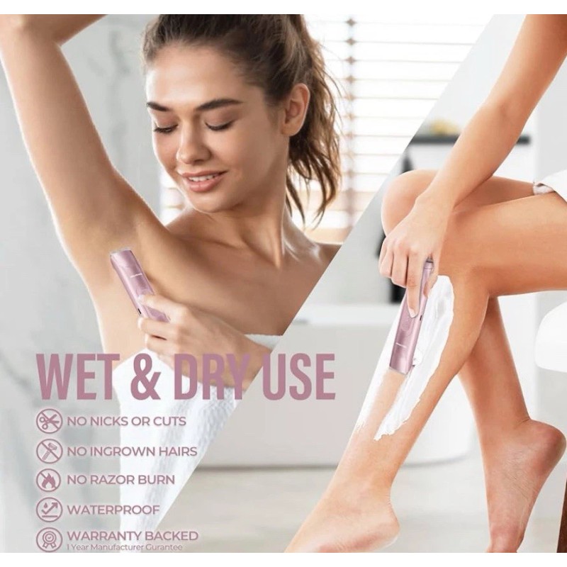 2 in 1 Women Electric Shaver Dual Head Bikini Trimmer