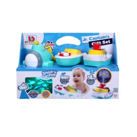 BB Junior Splah 'N Play: Great Boats Gift Set, Ideal for Water, Each Boat Has a Great Function, From 12 Months, Includes Three Boats, Blue (16-89009)