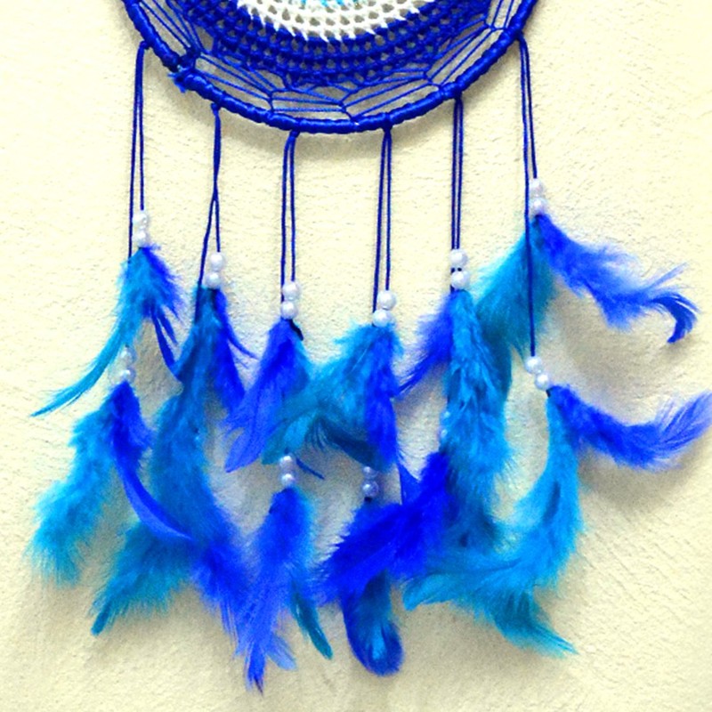 Reiki Crystal Products Evil Eye Dream Catcher Wall Hanging for