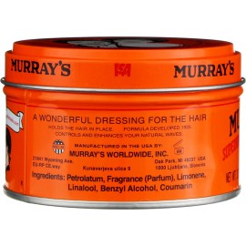 Murray's Superior Hair Dressing Pomade, 3 oz