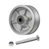 5 Inch V-Groove Steel Wheel, 7/8" Wide 90° Groove, Fits