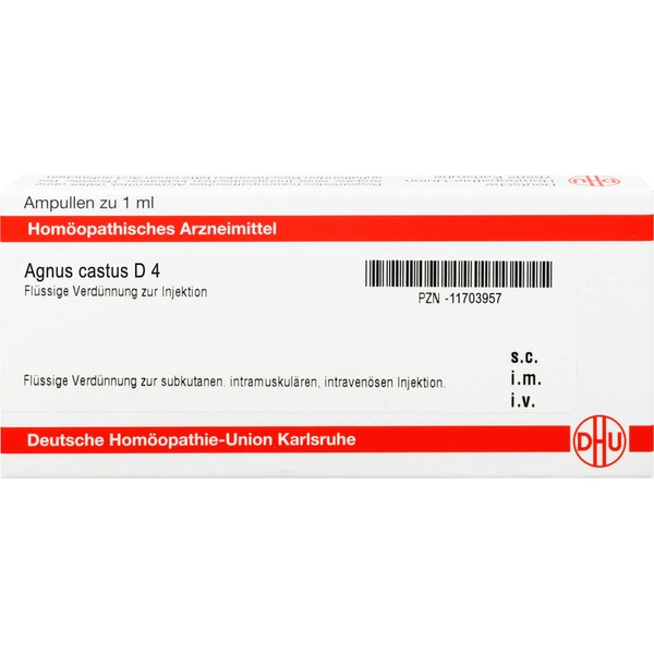 Agnus Castus D 4 Vials 8 ml Ampoules