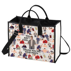 LEVLO Funny Madison Cosmetic Make Up Bag Adam Sandler Quote Gift You Ain't Cool Unless You Pee Your Pants Make Up Zipper Pouch Bag For Women Girls, You Ain't Cool LT, Cosmetic Bag