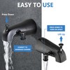 PROOX All Metal Bathtub Faucet with Sprayer Oil Rubbed Bronze,6