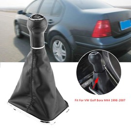 Reminnbor MK4 Gear Gaiter 6 Speed Gear Knob Stick Gait Boot Frame Kit for MK4 1998-2007