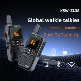 KSUN GMRS Radio, UV-5RM 5W Handheld Ham Walkie Talkies, Long Range Two-Way Radio with NOAA Weather Aler, Portable Type-C Rechargeable, Bluetooth APP Programming Multi-Band Radios, 2 Pack