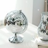 Stainless Steel Disco Ball Style Globe - 12 Inch Mirror
