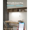 ASOKO Under Desk Light, 16Inch Dimmable LED Under Cabinet Lighting,