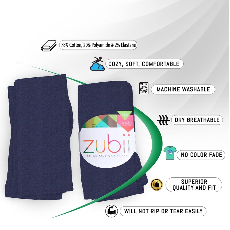 Zubii Mallas básicas para niñas | Mallas planas cómodas y