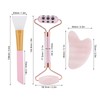 Face Roller Massager Gua Sha Board Mask Brush Set Beauty