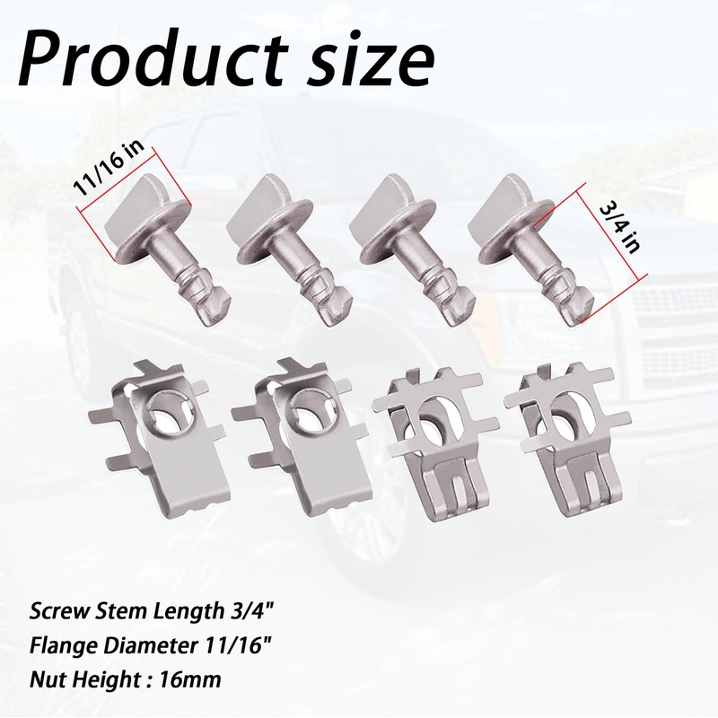 Ciuouient 4 Pair Engine Cover Retainers and Shield Thumb Pins