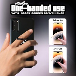 TOFINZO Phone Finger Grip Holder - Phone Ring Holder Expanding Universal Cartoon Phone Grip With Stand For All Smartphone And Tablets Zinc Alloy Ring Stand Phone Accessories Magnetic Car Mount