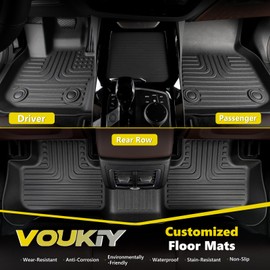 VOUKIY Car Floor Mats & Cargo Liner Fit for Hyundai Tucson 2022-2025 (Not Fit Hybrid) All Weather Protection TPE Automobile Floor Liners Trunk mats Full Custom Set Accessories