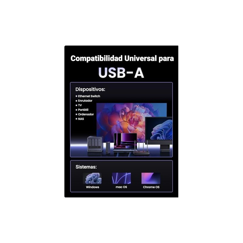 UGREEN 2.5G Adaptador USB A a Ethernet, Adaptdor de Red
