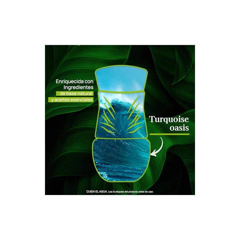 Air Wick Aromatizante de Ambiente Continuo, Turquoise Oasis, 2 Repuestos