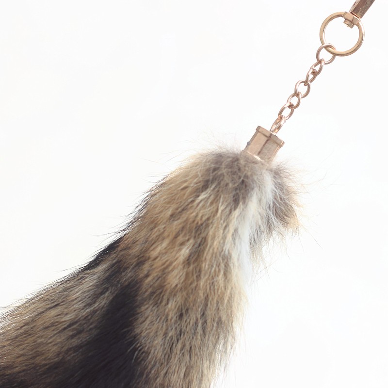 Chunxiao Fluffy Fox Tail Fur Cosplay Toy Cyote Prairie Wolf