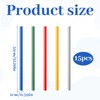 A4 Slide Binders,15PCS 5 Colors Binding Bars Slide Grip,Plastic Spine